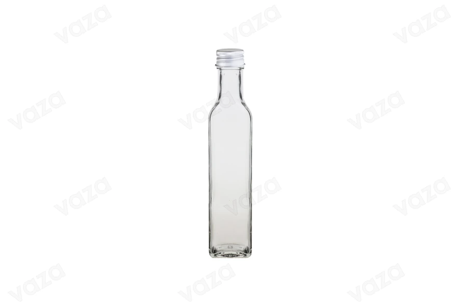 Transparent 500ml marasca glass bottle for olive oil with PP31.5 mouth - available in a package with 35 pcs Transparent 500ml marasca glass bottle for olive oil with PP31.5 mouth - available in a package with 35 pcs-image_group