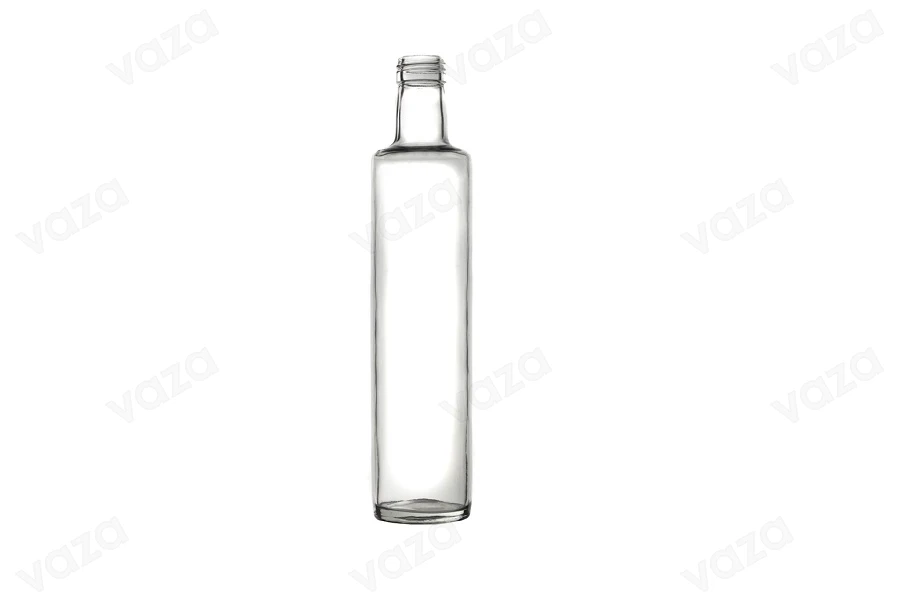 Bottiglia per olio d'oliva, aceto e acqua da 750 ml Dorica Trasparente (PP 31,5) - 24 pz-immagine_prodotto