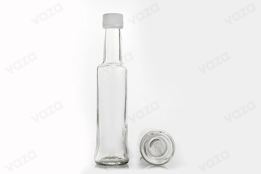 Μπουκάλι για ούζο 200 ml με βιδωτό στόμιο (PP 28)-εικόνα_σύνθεση