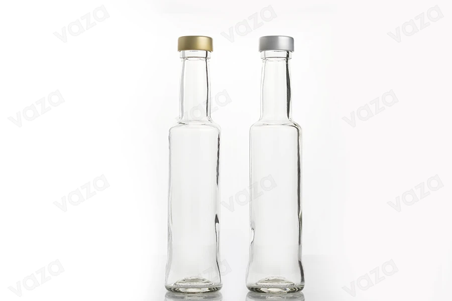 Μπουκάλι για ούζο 200 ml με βιδωτό στόμιο (PP 28)-εικόνα_διαστάσεις