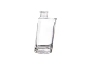 Tilted 200ml glass bottle