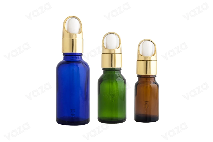 Aluminum basket cover with white rubber head for 5ml-100ml droppers-image_group