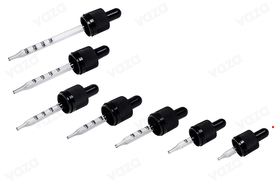 Stagionometro da 5 ml con punta, sistema di sicurezza CRC e graduazione adatta anche per sigarette elettroniche - pipetta in nero opaco o lucido in confezione singola Stagionometro da 5 ml con punta, sistema di sicurezza CRC e graduazione adatta anche per sigarette elettroniche - pipetta in nero opaco o lucido in confezione singola-gruppo_immagini