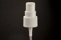 Plastic cream dispenser pump with transparent overcap and PP20 finish. Plastic cream dispenser pump with transparent overcap and PP20 finish.