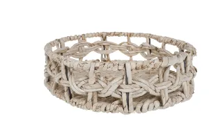 Wicker basket crochet oval 212x294x67-1