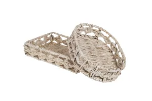 Wicker basket crochet oval 212x294x67-3