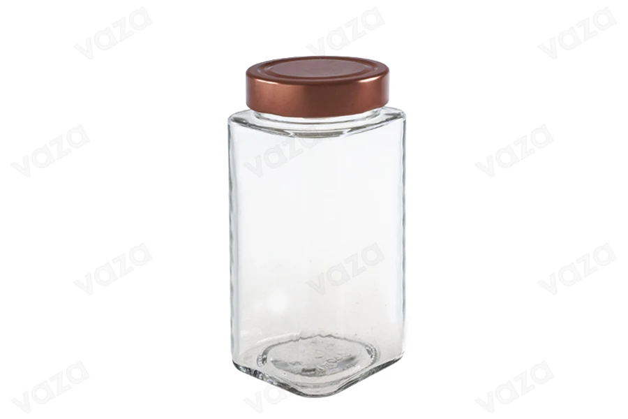 Barattolo quadrato da 580 ml T.O 70 Deep Barattolo quadrato da 580 ml T.O 70 Deep-εικόνα_διαστάσεις