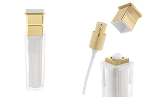 Luxury acrylic bottle 50 ml in pearl color with cream pump and cap-1