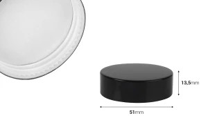 Coperchio in plastica con rivestimento in alluminio e guarnizione interna-2