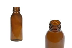 Shishe qelqi ngjyrë karamel 100 ml me grykë PP 28   -imazh_produkt