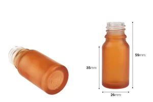 Flacone in vetro per oli essenziali da 10 ml con collo PP18 in vari colori satinati-2
