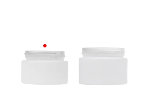 Γυάλινο βαζάκι για κρέμα 30 ml - χωρίς καπάκι σε διάφορα rubber χρώματα  -εικόνα_σύνθεση