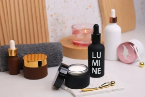 Pot en verre pour crème 50 ml - sans couvercle, disponible en plusieurs couleurs de caoutchouc-photo_dimensions