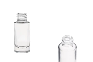 Γυάλινο διάφανο μπουκαλάκι 10 ml κυλινδρικό-εικόνα_προϊοντική
