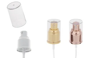 Αντλία κρέμας 24/410 πλαστική με επικάλυψη αλουμινίου και διάφανο καπάκι-εικόνα_προϊοντική