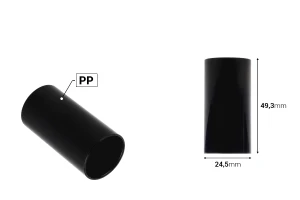 Coperchio in plastica (PP) di colore bianco o nero-dimensioni_immagine