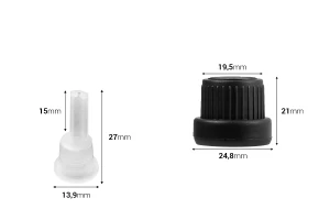 Sicherheits-Kunststoffkappe PP18 breit mit innerer Pipette 22 mm – 50 Stück-εικόνα_διαστάσεις
