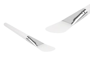 Spatola in silicone - pennello 159 mm con manico in plastica con dettaglio argento per panna-1
