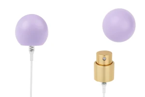 Σετ - σπρέι αλουμινίου και καπάκι μωβ σφαιρικό (μικρό) για μπουκάλια με στόμιο 15/400-εικόνα_προϊοντική