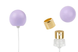 Σπρέι με μωβ ματ σφαιρικό (μικρό) καπάκι για φιάλες αρωμάτων με κλείσιμο ασφαλείας crimp 15 mm-εικόνα_προϊοντική