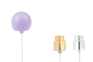 Σπρέι με μωβ ματ σφαιρικό (μικρό) καπάκι για φιάλες αρωμάτων με κλείσιμο ασφαλείας crimp 15 mm-εικόνα_προϊοντική