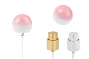 Set - spruzzatore in alluminio e tappo sferico rosa (piccolo) per flaconi con beccuccio 15/400-εικόνα_προϊοντική