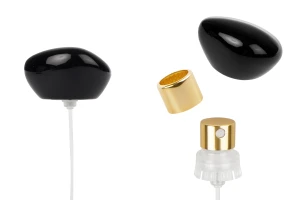 Vaporisateur avec capuchon noir luxueux pour flacons de parfum à sertir de sécurité de 15 mm-photo_produit