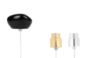 Spray con tappo nero di lusso per flaconi di profumo con chiusura di sicurezza a cricchetto da 15 mm-immagine_prodotto