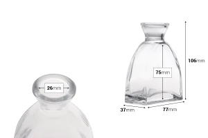 Μπουκάλι 100 ml γυάλινο χωρίς πώμα-εικόνα_διαστάσεις