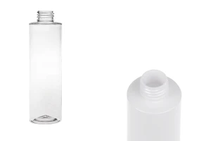 Flacon de 200 ml PET de couleur blanche ou transparente (PP24)-photo_produit