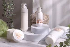 Μπουκαλάκι PET 100 ml με λευκή αντλία και διάφανο καπάκι-5