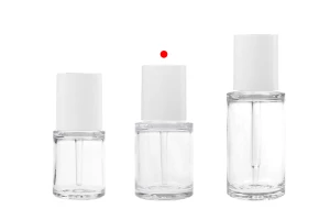 Πλαστικό (PETG) μπουκαλάκι 30 ml με λευκό σταγονόμετρο με κουμπί (διάφανο)-εικόνα_σύνθεση