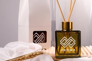 Shishe qelqi katrore 200 ml me ngjyrë karamel ose ulliri e përshtatshme për aromatizues ambienti      -imazh_grup