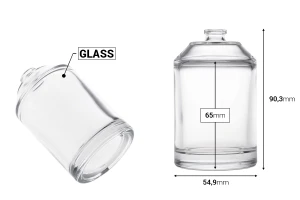 Shishe luksoze parfumi 100 ml me mbyllje sigurie 15 mm me krehje-imazh_dimensione