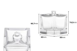 Μπουκάλι αρωμάτων 100 ml σε σχήμα κύβου με κλείσιμο ασφαλείας crimp 15 mm-εικόνα_διαστάσεις