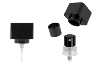 Set - aluminum spray and black cap for 15mm crimp bottles-image_product