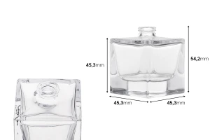 Μπουκάλι αρωμάτων 30 ml σε σχήμα κύβου με κλείσιμο ασφαλείας crimp 15 mm-εικόνα_διαστάσεις