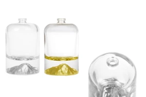 Luxury glass perfume bottle 30 ml with 15 mm crimp safety closure and painted bottom-image_product