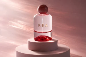 Luxury glass perfume bottle 50 ml with 15 mm crimp safety closure and painted bottom-image_dimensions