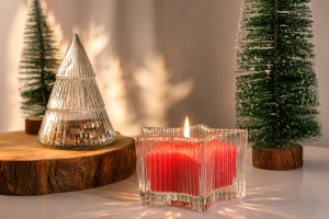 Star-shaped glass container 136x82 mm for candle-image_group