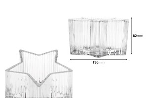Star-shaped glass container 136x82 mm for candle-image_dimensions