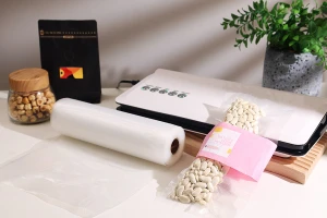 Vakuumbeutel (Vakuum) 150 mm zur Aufbewahrung - Verpackung von Lebensmitteln und anderen Produkten - Rolle von 15 Metern-bildabmessungen