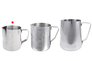 Σκεύος ανοξείδωτο (inox) 350 ml με διαβάθμιση και χερούλι-εικόνα_σύνθεση