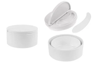 50 ml plastic jar (PP) in white color with lid and spatula-1