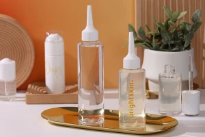 Πλαστικό (PET) διάφανο μπουκάλι 150 ml με "μύτη" και λευκό βιδωτό καπάκι-εικόνα_διαστάσεις