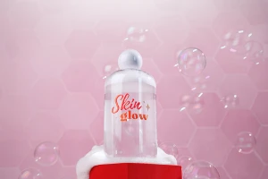 Πλαστικό (PET) διάφανο μπουκάλι 500 ml με λευκό στρογγυλό καπάκι και τάπα-εικόνα_σύνθεση