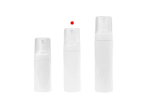 Shishe plastike (PET) e bardhë 150 ml me pompë të bardhë për shkumë (foam) dhe kapak     -imazh_grup