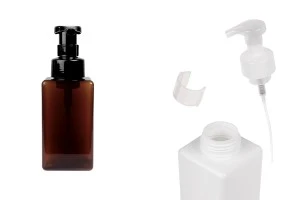 Bouteille en plastique (PETG) de 450 ml avec pompe à mousse (PP42)-photo_produit