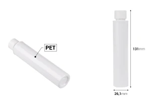 Ανταλλακτικό εσωτερικό λευκό μπουκάλι με λευκό καπάκι για τον κωδικό 1193-4-50-εικόνα_διαστάσεις