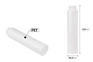 Ανταλλακτικό εσωτερικό λευκό μπουκάλι με λευκό καπάκι για τον κωδικό 1193-6-50-εικόνα_διαστάσεις